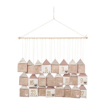 fabric advent calendar bags, 70x60cm, natural