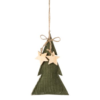 Stoff Cord Weihnachtshänger 3fa.so. , 13x2x13/11,5x2x11,5/14x2x8,5cm
