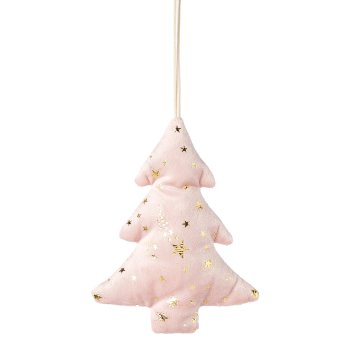 Stoff Glamour Weihnachtshänger 3fa.so., 10x2x14/10x2x10/12x2x12cm,