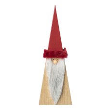 Wooden gnome w.felt