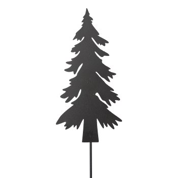 Metal tree stake, 9x24cm, black