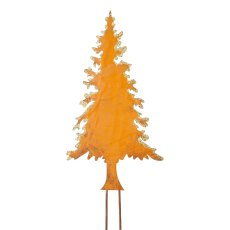 Metal tree stake, 12.5x33cm, rust