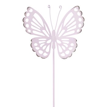 Metal butterfly stake, 31x8.5cm, lavender