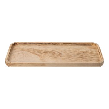 Wooden bowl, rectangular, Paulowina, 30x13x2cm, natural