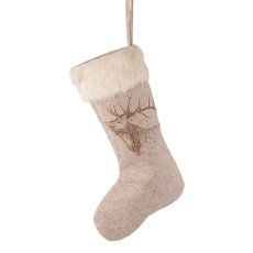 Felt Christmas sock hanger,