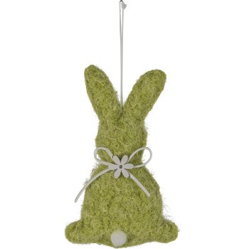 Stoffhänger Hase STUPS, 10x16cm, limone