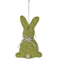 Stoffhänger Hase STUPS, 10x16cm, limone