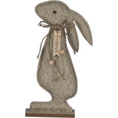 Stoff Hase STROLCH, stehend, 14x5x28cm, natur