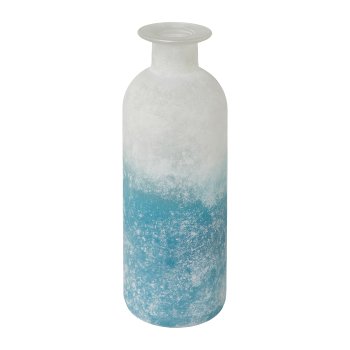 Glass Vase Vulcano, 5,5x16cm, Light Blue