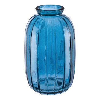 Glass vase JIL I, 12x7cm, petrol