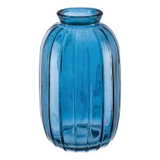 Glas Vase JIL I, 12x7cm, petrol