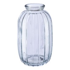 Glas Vase JIL I, 12x7cm, grau
