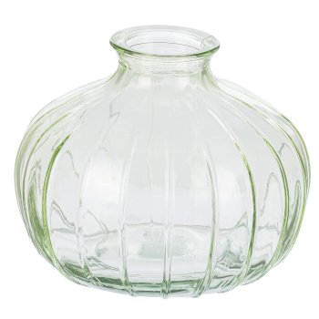 Glass vase JIL II, 9x11cm, light green