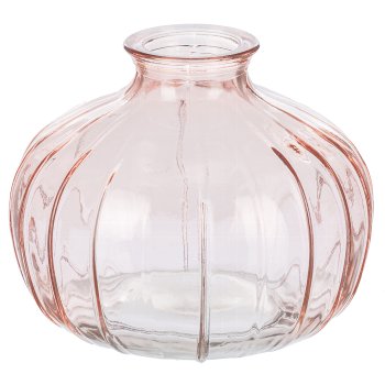 Glas Vase JIL II, 9x11cm, Lachs