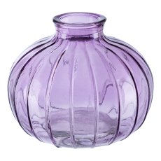 Glass vase JIL II, 9x11cm, purple