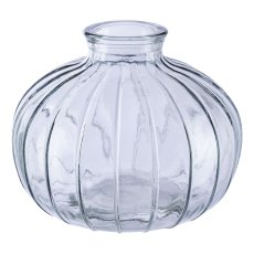 Glas Vase JIL II, 9x11cm, grau