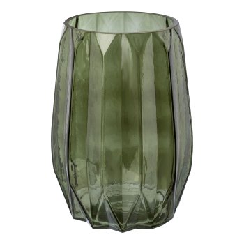 Glas Vase MIDNIGHT, 19x14cm, grün