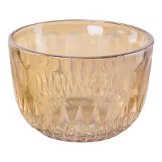 Glas Teelicht Luster finish 2fa.so. BILBAO, 5x8x8cm, caramel