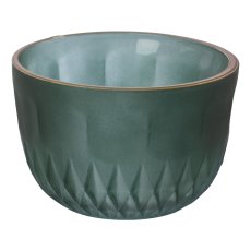 Glass tealight matt finish 2 assorted BILBAO, 5x8x8cm, green