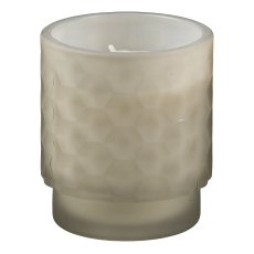 Glass Tealight with Wax Filled Vanilla Scent 3 assorted, 5,6x6,7cm//75grams Soy Wax,