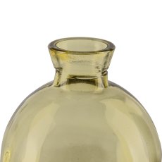Glass ball vase, 7.5x9cm, yellow