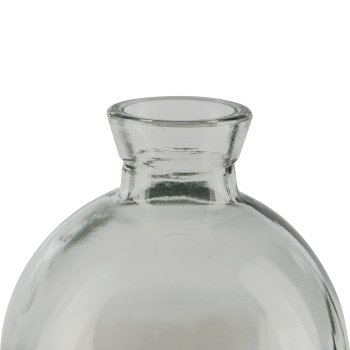 Glas Kugelvase, 7,5x9cm, hellgrün