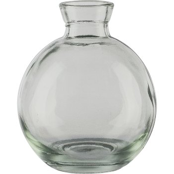 Glas Kugelvase, 7,5x9cm, hellgrün