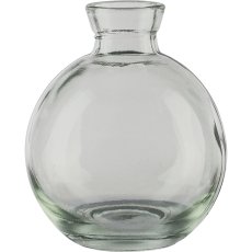 Glas Kugelvase, 7,5x9cm, hellgrün