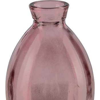 Glasvase bauchig, 7x12cm, rosa