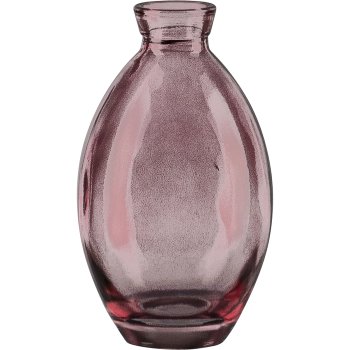 Glasvase bauchig, 7x12cm, rosa