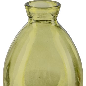 Glasvase bauchig, 7x12cm, grün