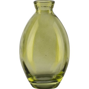 Glasvase bauchig, 7x12cm, grün
