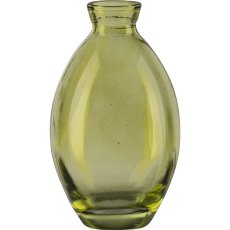 Glasvase bauchig, 7x12cm, grün