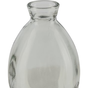 Glasvase bauchig, 7x12cm, hellgrün