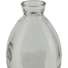 Glasvase bauchig, 7x12cm, hellgrün