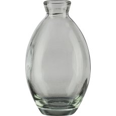 Glasvase bauchig, 7x12cm, hellgrün