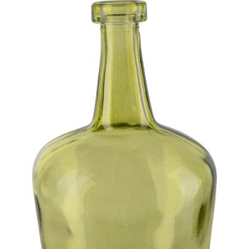 Glass vase MIGUEL, 8x14cm, green