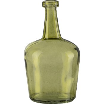 Glass vase MIGUEL, 8x14cm, green