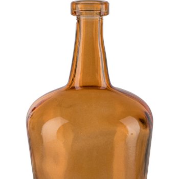 Glass vase MIGUEL, 8x14cm, orange