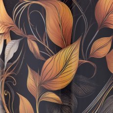 Glas Windlicht INSTYLE mit Print, 10x10x12,5cm, schwarz, Lepuro