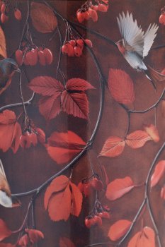 Glas Windlicht INSTYLE mit Print, 10x10x12,5cm, dunkelbraun, Lepuro