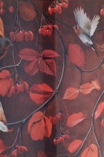 Glas Windlicht INSTYLE mit Print, 10x10x12,5cm, dunkelbraun, Lepuro
