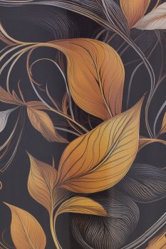 Glas Windlicht INSTYLE mit Print, 15x15x15cm, schwarz, Lepuro