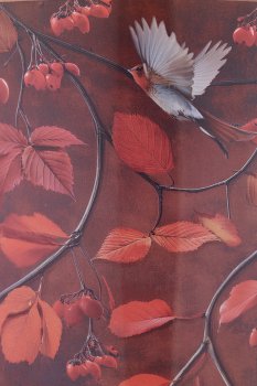 Glas Windlicht INSTYLE mit Print, 15x15x15cm, dunkelbraun, Lepuro