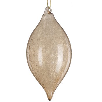 Glass ball assortment, set of 3, washed approx. 8cm, beige