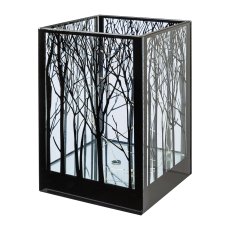 Glass lantern square, CUBUS TREE, 12x12x18cm,