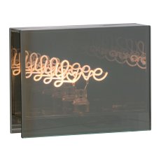 Glass decorative object, box, w.firmament LOVE 18x5x15cm, clear