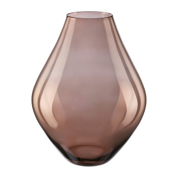 KONI glass vase, 19x24cm, peachy