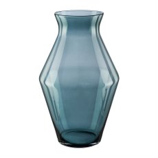 Glass vase EKKO, 19x30cm, jean blue