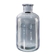 Glass Flat Vase Luster, 8,5x16 cm, Grey